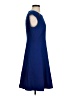 Nine West 100% Polyester Solid Blue Casual Dress Size 4 - photo 4