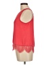 Cupcakes & Cashmere 100% Polyester Red Sleeveless Blouse Size 8 - photo 5