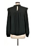 Ann Taylor LOFT 100% Polyester Black Long Sleeve Blouse Size 8 - photo 2