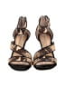 Antonio Melani Animal Print Black Tan Sandals Size 6 1/2 - photo 2