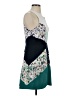 BCBGMAXAZRIA 100% Polyester Graphic Teal Cocktail Dress Size 4 - photo 4