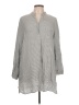 DKNY 100% Rayon Gray Long Sleeve Blouse Size L - photo 1