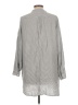 DKNY 100% Rayon Gray Long Sleeve Blouse Size L - photo 2