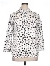 Persifor Animal Print White 3/4 Sleeve Blouse Size XL - photo 1