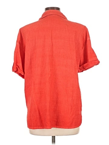 Tru Luxe Jeans Short Sleeve Blouse (view 2)