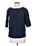 NYCC 100% Cotton Blue 3/4 Sleeve Blouse Size S - photo 1