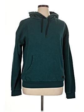 Denim & Flower Pullover Hoodie (view 1)