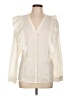 Express 100% Cotton Ivory Long Sleeve Blouse Size L - photo 1