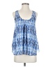 Meadow Rue 100% Polyester Aztec Or Tribal Print Tie-dye Blue Sleeveless Blouse Size S - photo 1