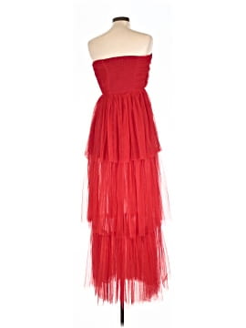 open lace back dress Women's Tulle Gown- Women's Burgundy Tulle Maxi Dress- Luxxel Tulle Off The Shoulder Maxi Small
