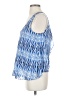 Meadow Rue 100% Polyester Aztec Or Tribal Print Tie-dye Blue Sleeveless Blouse Size S - photo 5