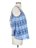 Meadow Rue 100% Polyester Aztec Or Tribal Print Tie-dye Blue Sleeveless Blouse Size S - photo 4