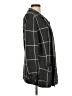 Ann Taylor LOFT 100% Cotton Plaid Gray Coat Size M - photo 4