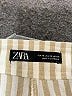 Zara Stripes Ivory Casual Pants Size XS - photo 7
