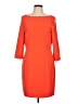 Gianni Bini Solid Orange Casual Dress Size 10 - photo 1