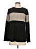 MIHOLL Color Block Black Pullover Sweater Size L - photo 1