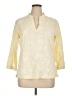 Tweeds Yellow 3/4 Sleeve Blouse Size 1X - photo 1
