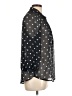 Joe Fresh 100% Polyester Polka Dots Black 3/4 Sleeve Blouse Size L - photo 4