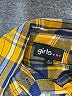 Girls Plaid Yellow 3/4 Sleeve Button-Down Shirt Size 3T - photo 3