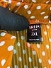 Shein Polka Dots Orange Casual Skirt Size 3X - photo 4