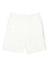 IZOD 100% Polyester Solid Ivory Athletic Shorts Size 8 - photo 1