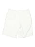 IZOD 100% Polyester Solid Ivory Athletic Shorts Size 8 - photo 2