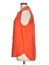 Gap 100% Cotton Orange Sleeveless Button-Down Shirt Size L - photo 5