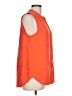 Gap 100% Cotton Orange Sleeveless Button-Down Shirt Size L - photo 4