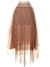 Vakko 100% Polyester Brown Tan Formal Skirt Size EU (FR) 34 / US 2 - photo 2
