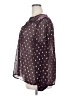 BILA 100% Polyester Polka Dots Brown Long Sleeve Blouse Size XXL - photo 5