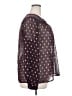 BILA 100% Polyester Polka Dots Brown Long Sleeve Blouse Size XXL - photo 4