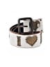 Assorted Brands 100% Leather Ivory White Leather Belt Size M - photo 1