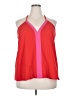 Unbranded Color Block Red Sleeveless Blouse Size 2X - photo 1