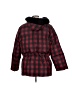Kasper 100% Polyester Plaid Red Snow Jacket Size M - photo 2
