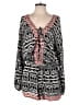 Vintage Havana 100% Rayon Paisley Black Romper Size M - photo 1