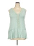 Daytrip Green Sleeveless Blouse Size XXL - photo 1