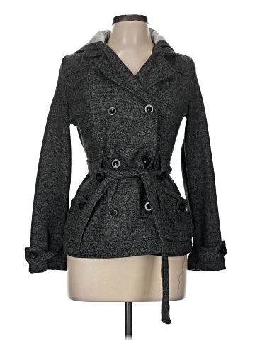 Black Rivet Coat (view 1)