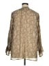 Peach 100% Polyester Tan 3/4 Sleeve Blouse Size 1X - photo 2