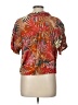 Sisstrevolution Tropical Orange Short Sleeve Blouse Size L - photo 2