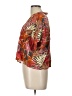 Sisstrevolution Tropical Orange Short Sleeve Blouse Size L - photo 5