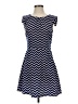 Speechless Chevron-herringbone Blue Casual Dress Size S - photo 1