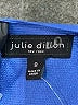 Julie Dillon 100% Polyester Solid Blue Cocktail Dress Size 8 - photo 7