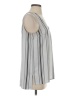 14th & Union 100% Polyester Silver Sleeveless Blouse Size S - photo 4