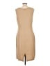 St. John Solid Tan Casual Dress Size 12 - photo 2