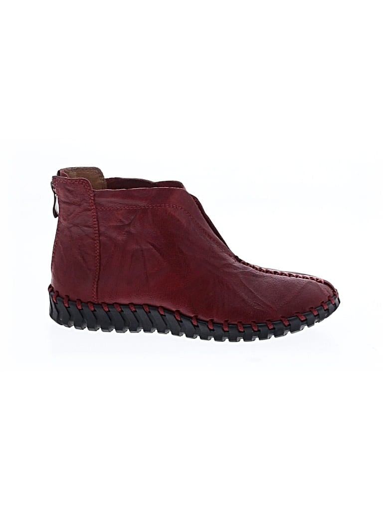 Pre-owned Bernie Mev Ankle Boots In Red