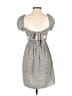 Unbranded 100% Polyester Hearts Gray Casual Dress Size S - photo 2