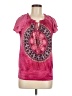 Language Los Angeles Pink Short Sleeve Blouse Size M - photo 1