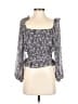 ASTR The Label 100% Polyester Purple 3/4 Sleeve Blouse Size S - photo 1