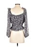 ASTR The Label 100% Polyester Purple 3/4 Sleeve Blouse Size S - photo 2