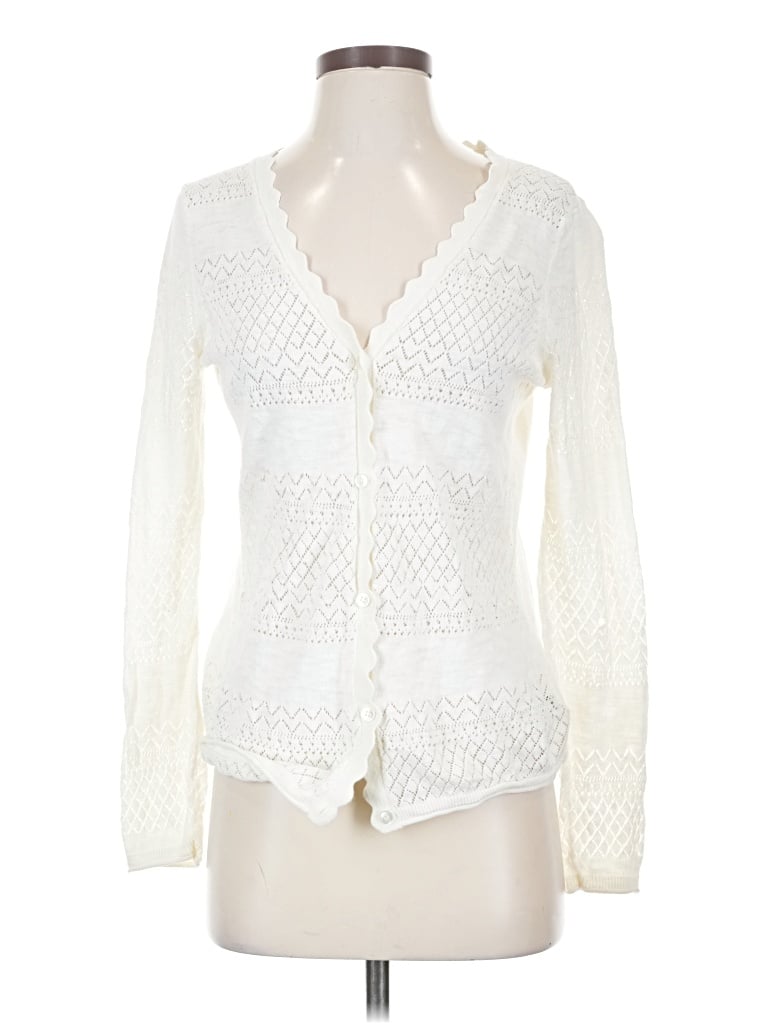 Pre-owned Frye Cardigan Sweater In Ivory